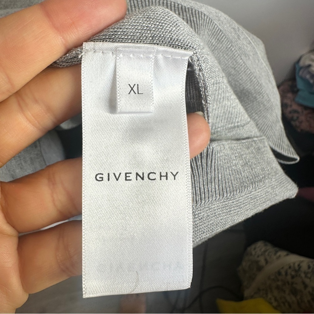 Mens Givenchy Grey Crewneck Sweater sz XL - Picture 10 of 12